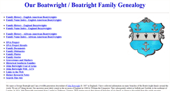 Desktop Screenshot of boatwrightgenealogy.com